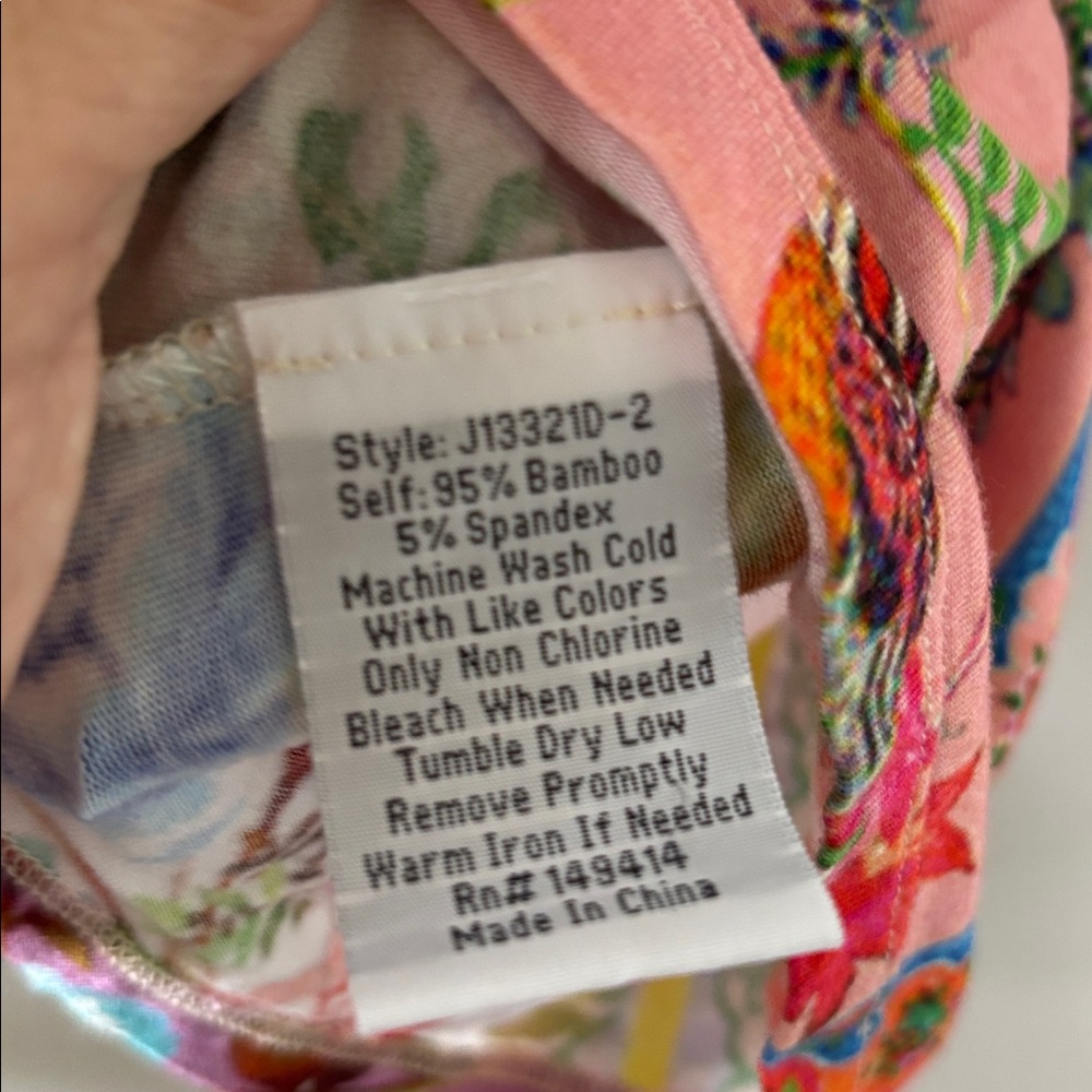 Johnny Was Annika Patchwork Tee, Medium - image 8